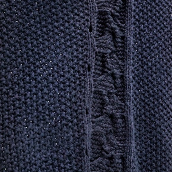 Sarah Pacini Blue Knit Wool Tunic - Picture 7 of 8